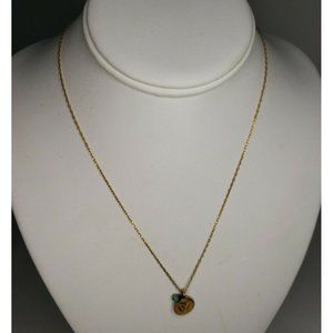 Necklace Gold Plated Satya Pendant 18"